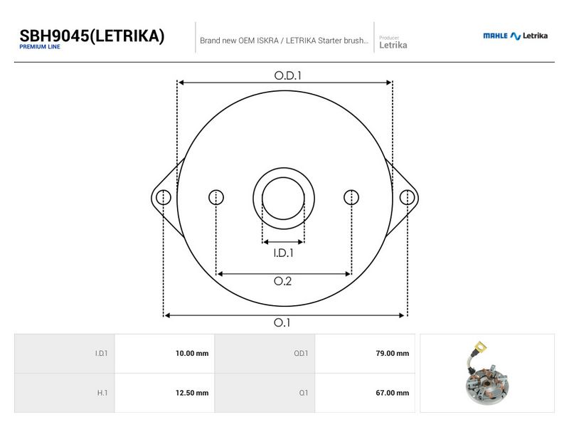 Kinnitus, süsinikuharjad, AS-PL SBH9045(LETRIKA)