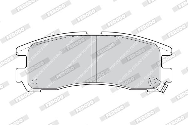 FERODO FDB803 Brake Pad Set, disc brake
