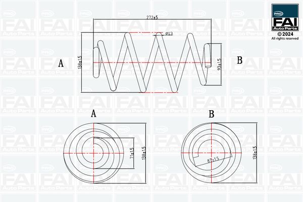 Ресора ходової частини, Fai Autoparts FPCS108