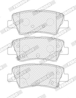 FERODO FDB5450 Brake Pad Set, disc brake