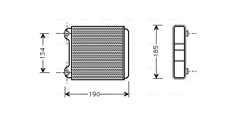 AVA QUALITY COOLING Hőcserélő, belső tér fűtés AI6183