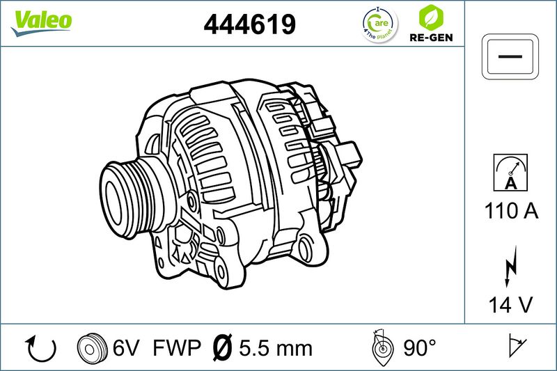 VALEO Dynamo / Alternator 444619