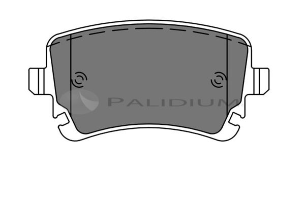 ASHUKI by Palidium fékbetétkészlet, tárcsafék P1-1045