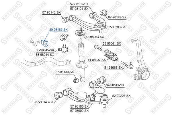 STELLOX 89-98159-SX Mounting, stabiliser bar