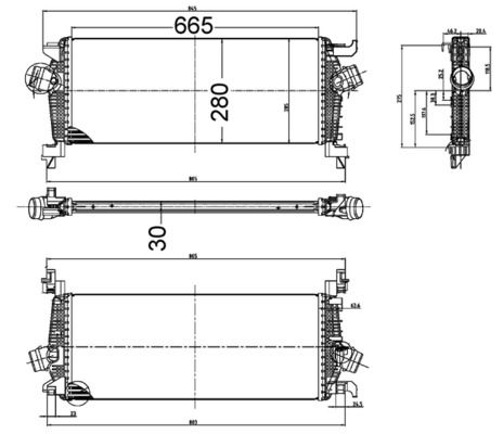 MAHLE Intercooler, inlaatluchtkoeler CI 515 000S