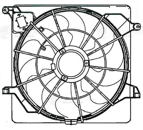 Вентилятор, система охолодження двигуна, Luzar LFK0850