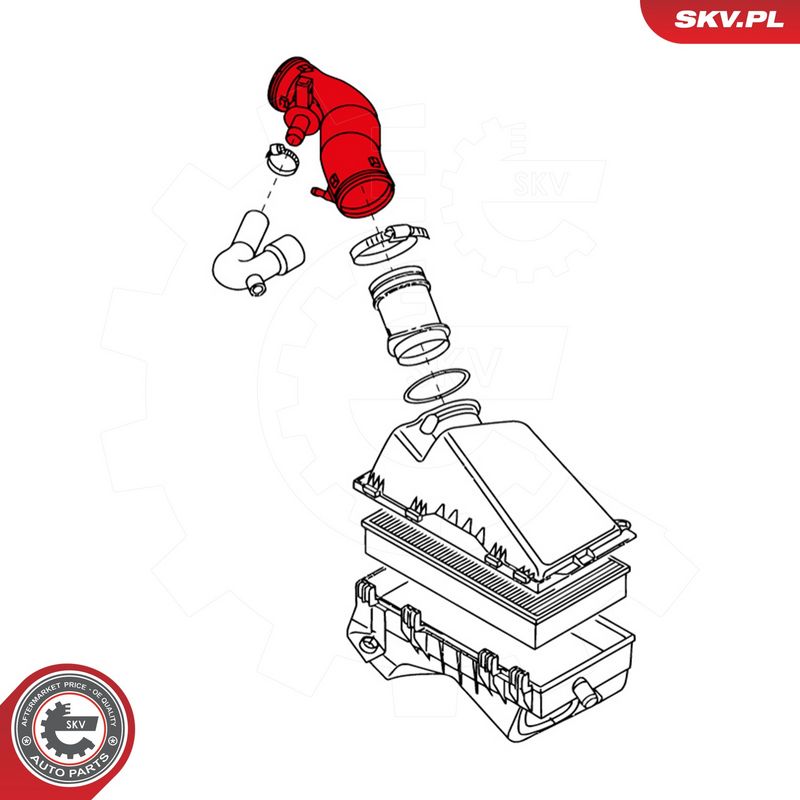 Õhutoru, õhufilter, ESEN SKV 96SKV001