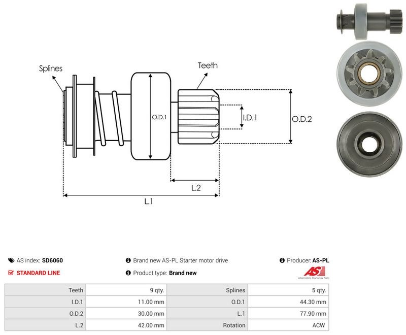 Vabajooks, starter, AS-PL SD6060