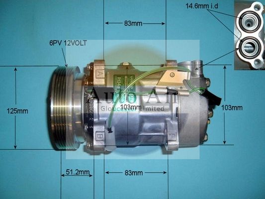 Auto Air Gloucester Compressor, air conditioning 14-9686