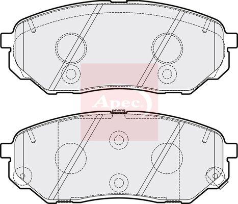 APEC Brake Pad Set, disc brake PAD2080