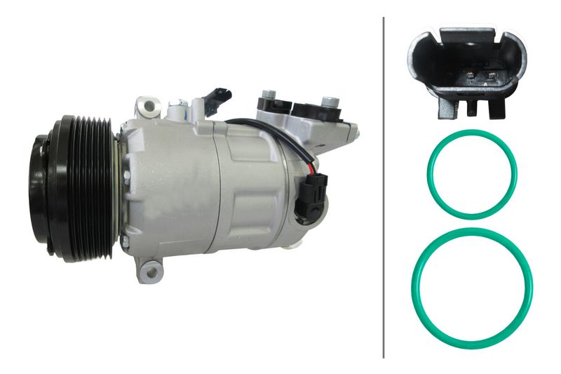 HELLA Compressor, air conditioning 8FK 366 204-611
