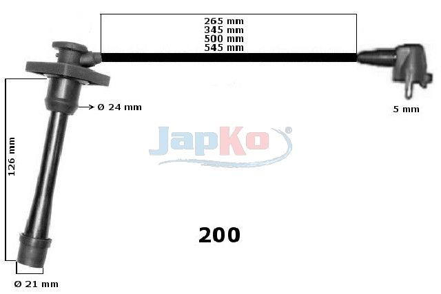 JAPKO 132200 Uždegimo laidų komplektas