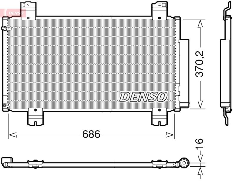 Конденсатор, система кондиціонування повітря, Denso DCN40033