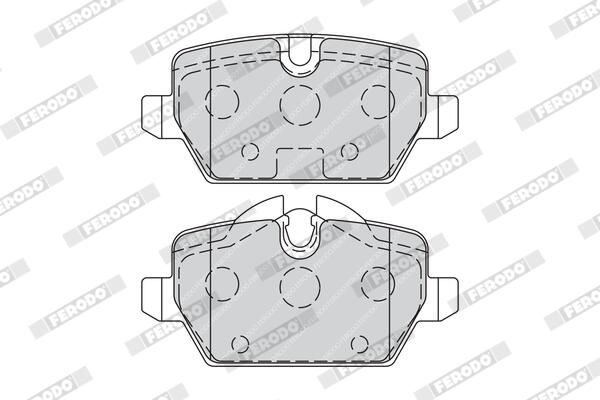 FERODO FDB1806 Brake Pad Set, disc brake