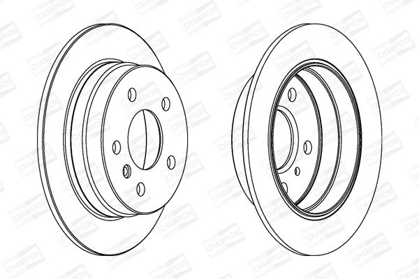 CHAMPION Mercedess диск гальмівний задн.A-class W169,B-class W 245