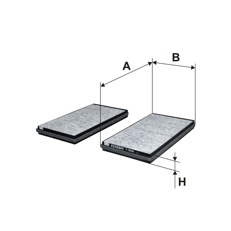Filter, salongiõhk, FILTRON K 1160A-2X