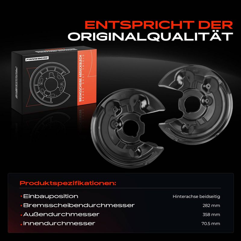 Frankberg 5481FB0032519 Splash Guard, brake disc