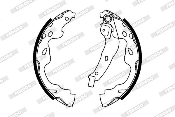 FERODO FSB672 Brake Shoe Set
