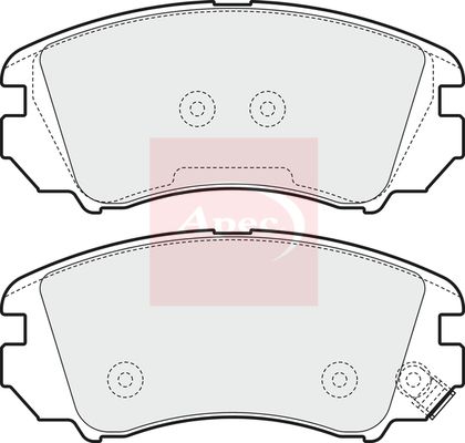 APEC Brake Pad Set, disc brake PAD1553