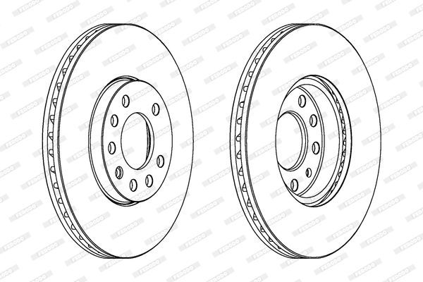 FERODO DDF810C Brake Disc