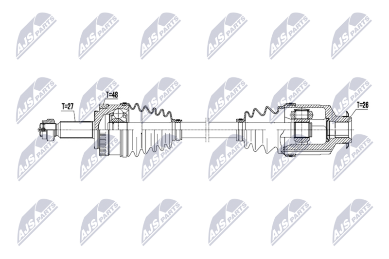 NTY NPW-HY-678 Drive Shaft