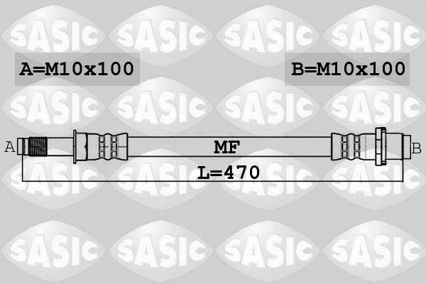 SASIC fékcső 6606230