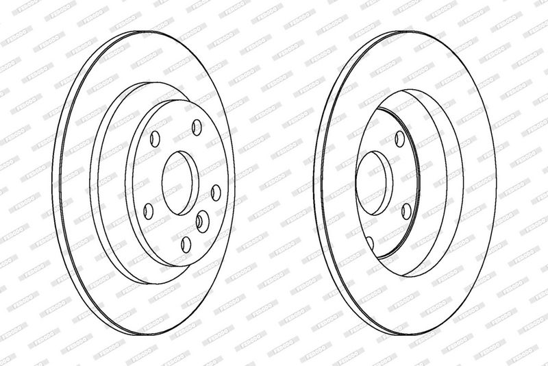 FERODO Disque de frein DDF1616