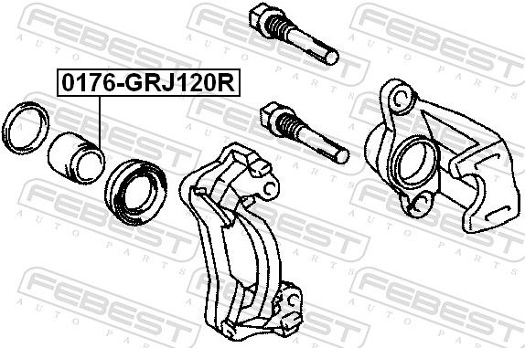 FEBEST 0176-GRJ120R Piston, brake caliper