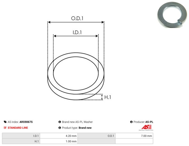 AS-PL ARS9067S Repair Set, alternator