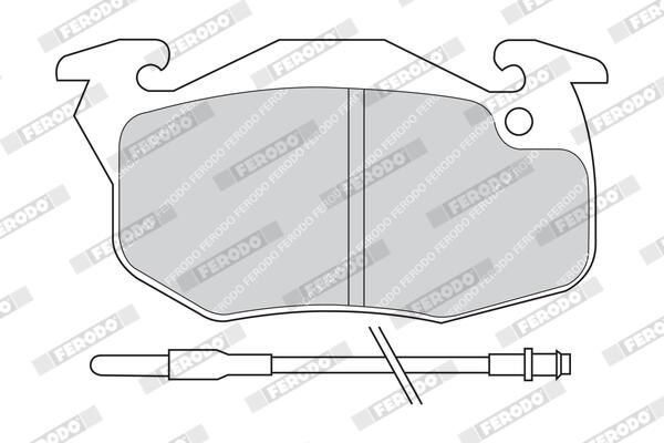 FERODO FDB393 Brake Pad Set, disc brake