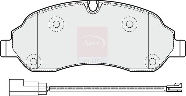 APEC Brake Pad Set, disc brake PD3380