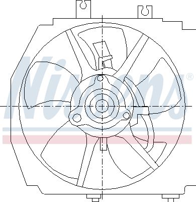 NISSENS ventilátor, motorhűtés 85381