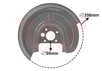 Защита тормозного диска VAN WEZEL 5892374