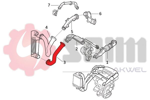SEIM 982123 Charge Air Hose