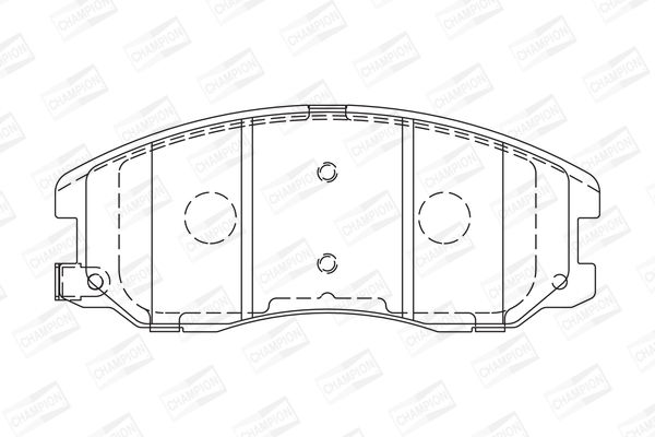 CHAMPION CHEVROLET тормозные колодки передний Captiva,Opel Antara 05-