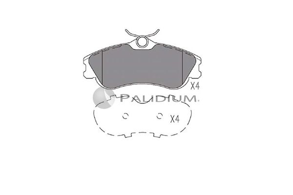 ASHUKI by Palidium fékbetétkészlet, tárcsafék P1-1201
