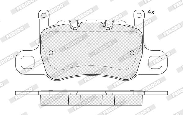FERODO FDB5366 Brake Pad Set, disc brake