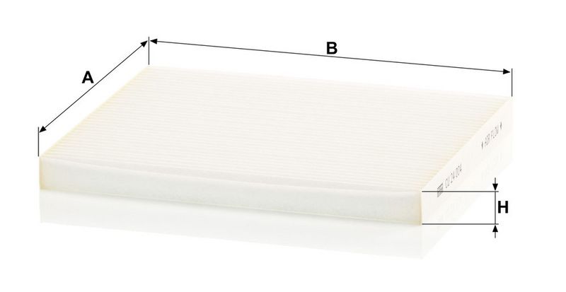 Filter, salongiõhk, MANN-FILTER CU 24 004