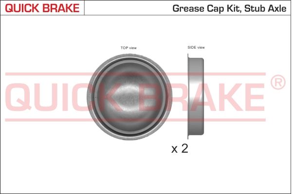 Ковпачок, підшипник колеса, Quick Brake 9822K