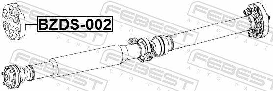 FEBEST BZDS-002 Joint, propshaft