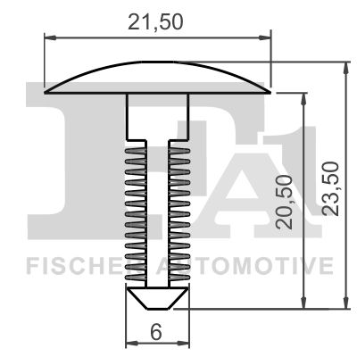 FA1 33-10012.5 Clip, trim/protection strip
