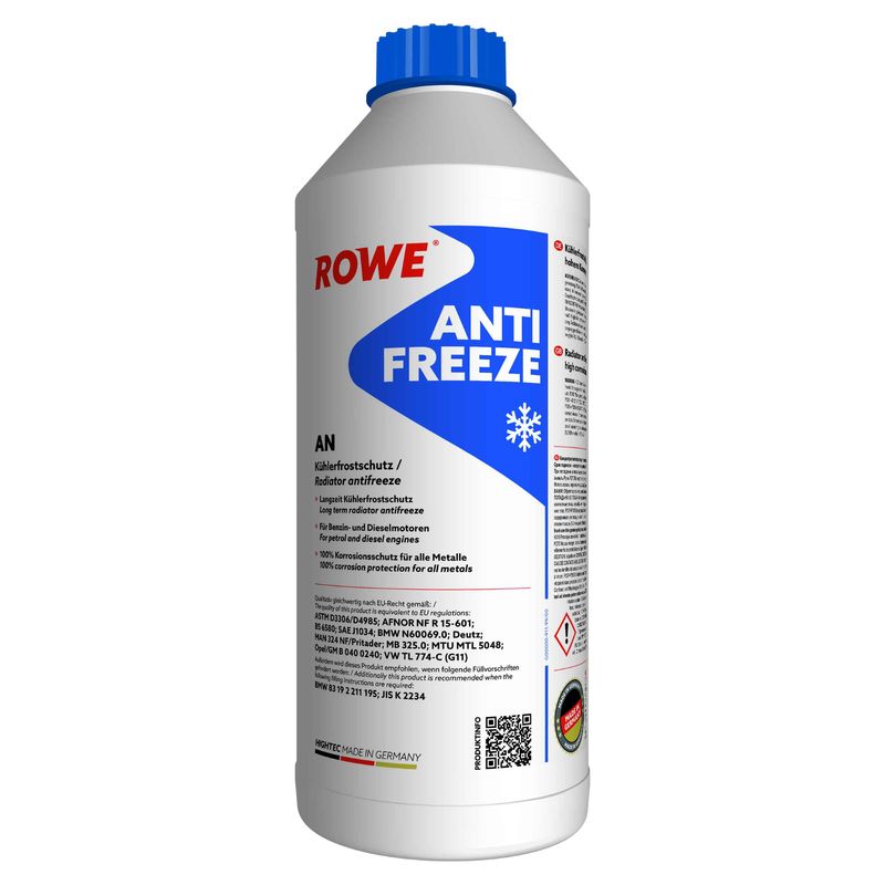 ROWE 21010-0015-99 Антифриз (синий) G11 (1.5L) HIGHTEC ANTIFREEZE AN (концентрат)