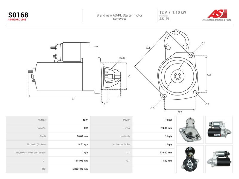Starter, AS-PL S0168
