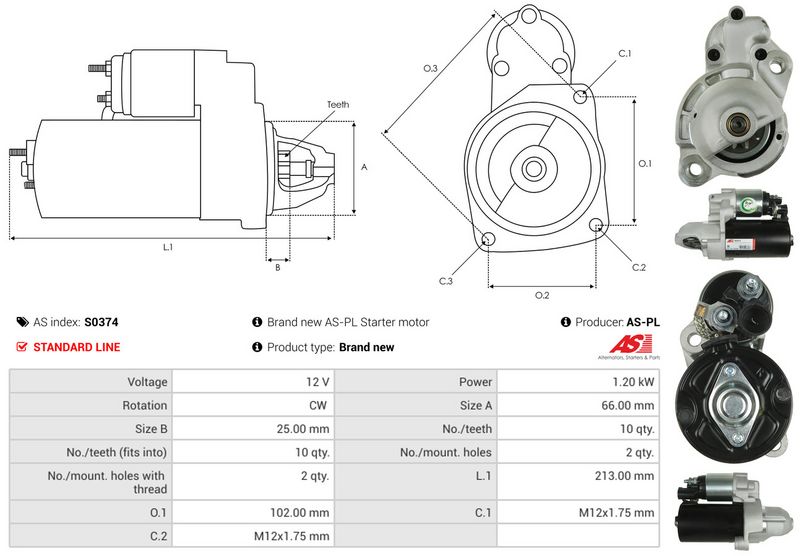 AS-PL S0374 Starter