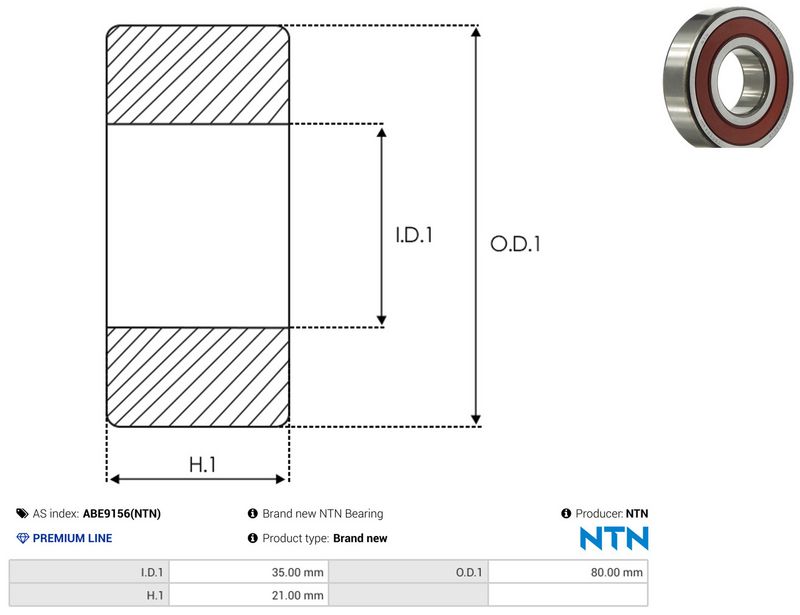 AS-PL ABE9156(NTN) Bearing
