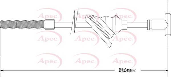 APEC Cable Pull, parking brake CAB1326
