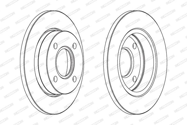 FERODO DDF845 Brake Disc