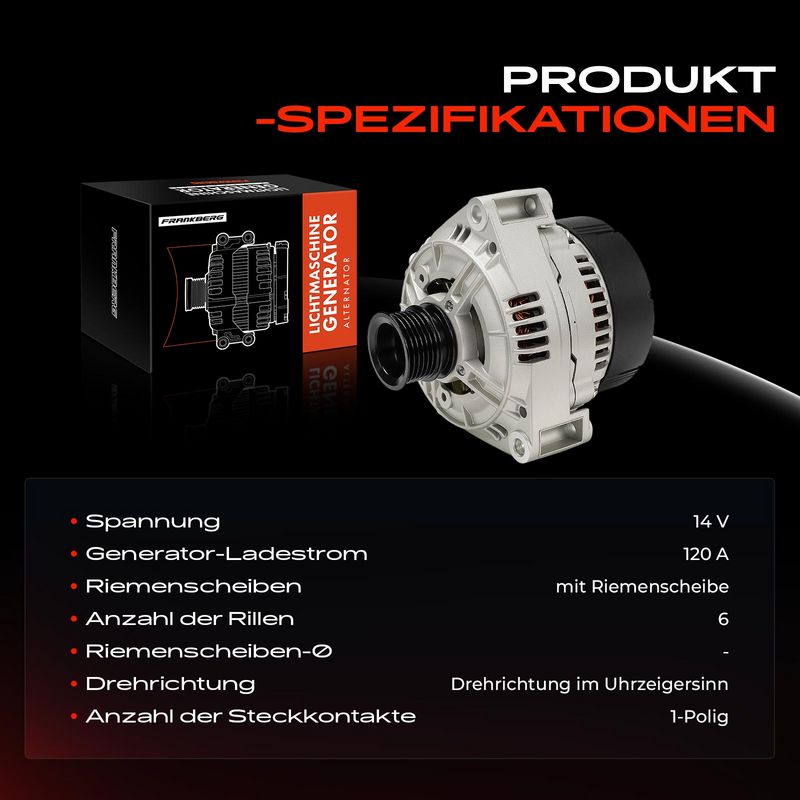 Frankberg 5481FB0061599 Alternator