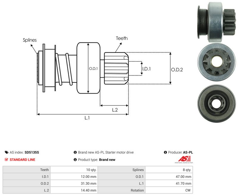 Vabajooks, starter, AS-PL SD5135S