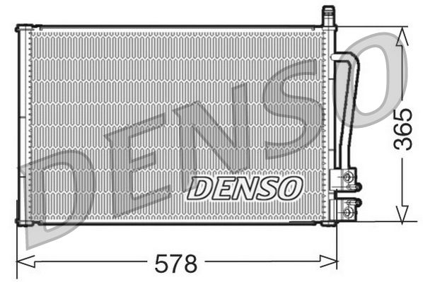 DENSO kondenzátor, klíma DCN10008